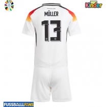 Deutschland Thomas Muller #13 Heimtrikotsatz Kinder EM 2024 Kurzarm (+ Kurze Hosen)